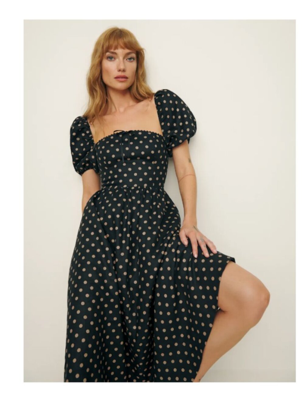 Reformation MARELLA LINEN DRESS